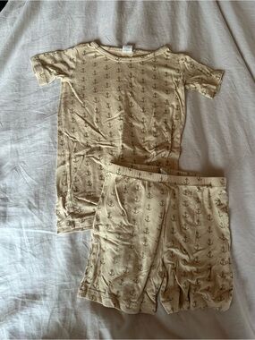 Kids Anchor-Print Short Sleeve Pajama Set
